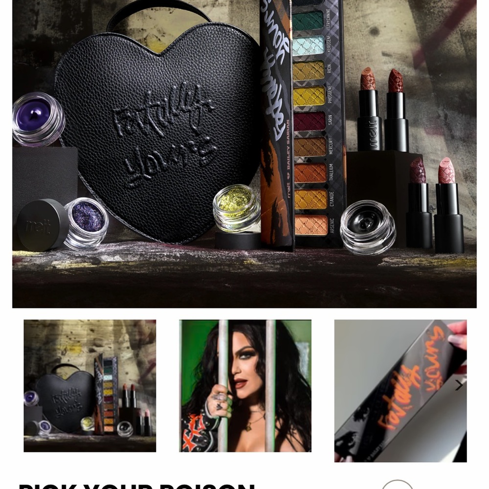 Melt Cosmetics x Bailey Sarian Pick Your Poison Collection NWT